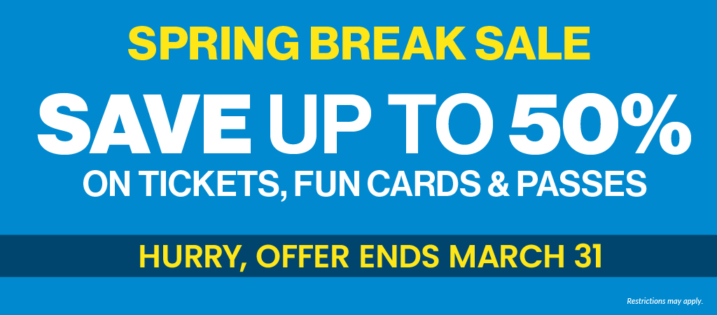 Save up to 50% on tickets, fun cards & passes