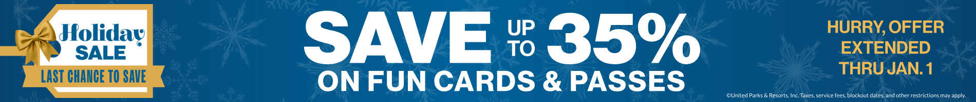 Save up to 35% on Fun Cards and Passes