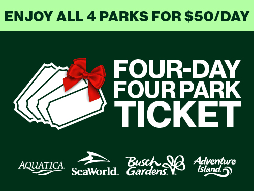 Enjoy all 4 Parks for $50/day