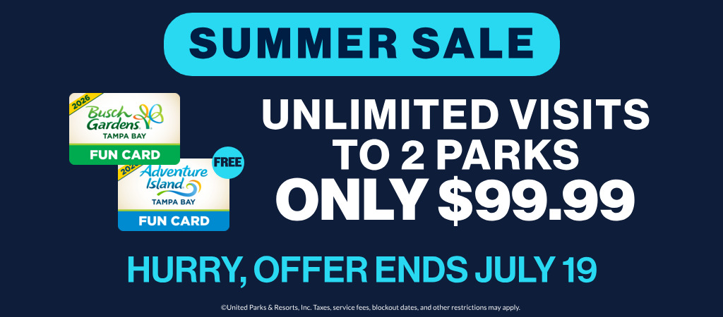 Summer Sale: Unlimited Visits to 2 Parks -Only $99.99!