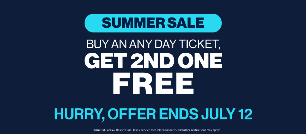 Summer Sale: Buy an Any Day Ticket fer 2nd one FREE