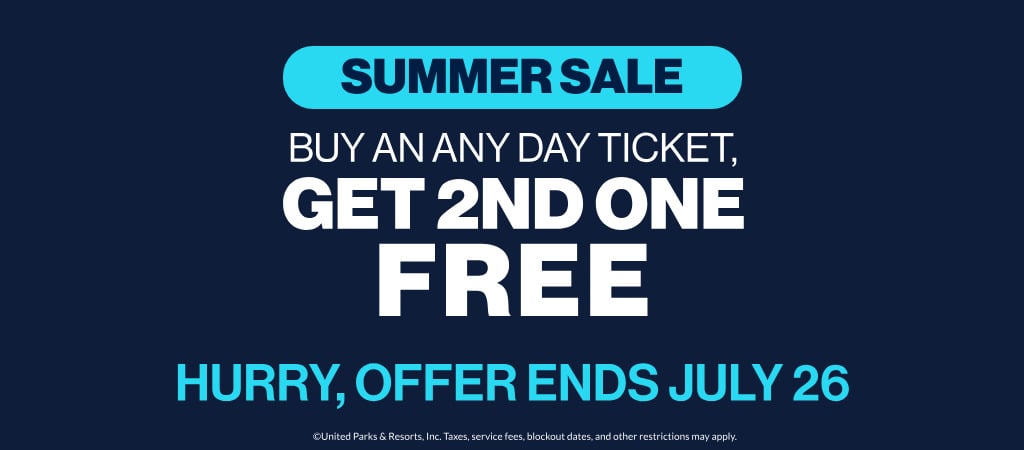 Summer Sale: Buy an Any Day Ticket fer 2nd one FREE