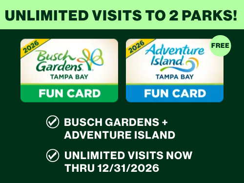 Unlimited Visits to 2 Parks!