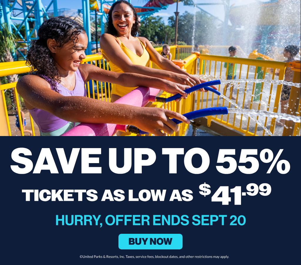 Save up to 55% | Tickets as low as $41.99