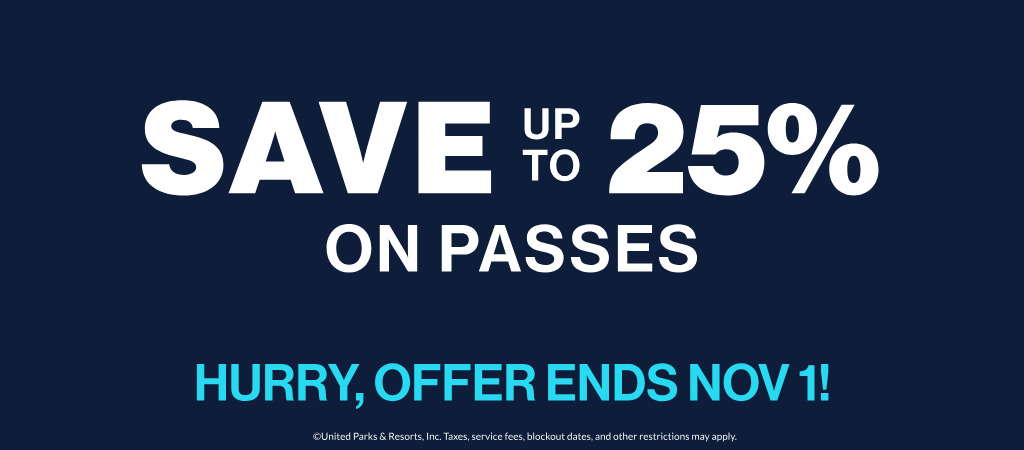 Save up to 25% on Passes