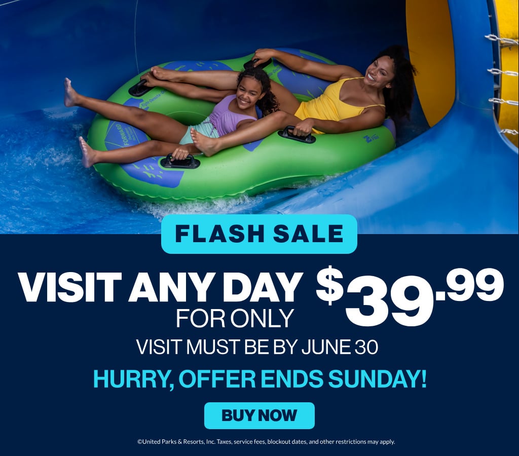 Flash Sale: Visit any day for only $39.99! Visit must be on/by June 30! Hurry, offer ends Sunday!