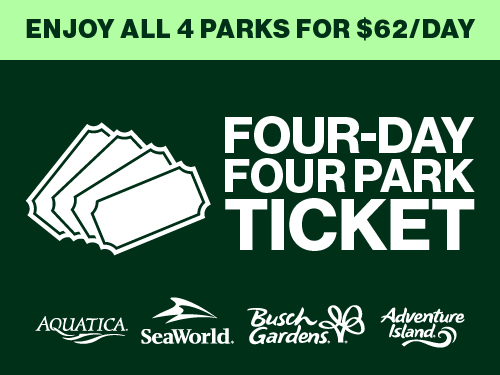 Enjoy all 4 parks for $62/day