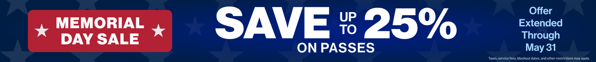 Save up to 25% on Passes