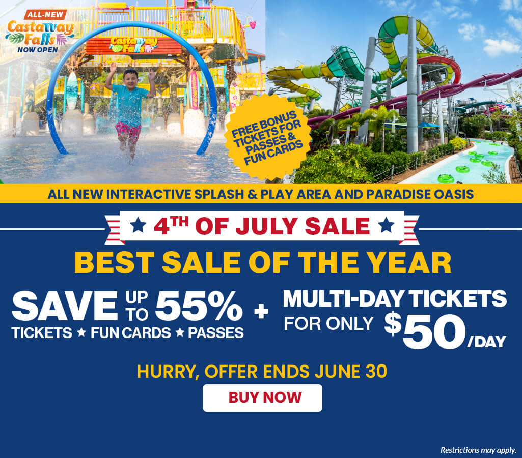 Busch Gardens Tampa Bay & Adventure Island 4th of July Sale
