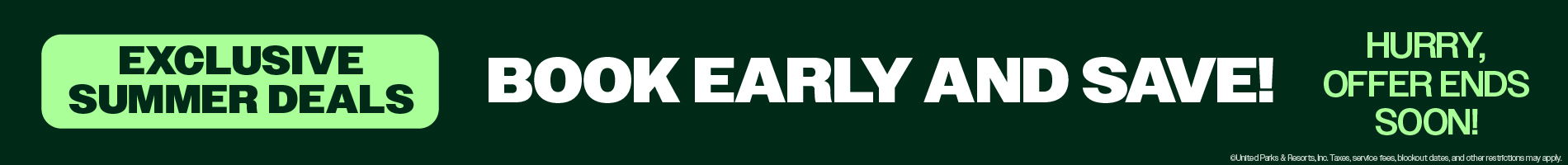 Book early and save!