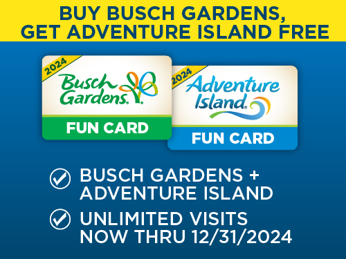Buy Busch Gardens, get Adventure Island Free