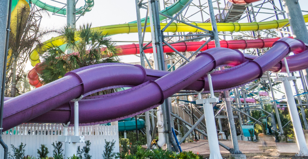 Caribbean Corkscrew Water Slide Adventure Island Tampa Bay